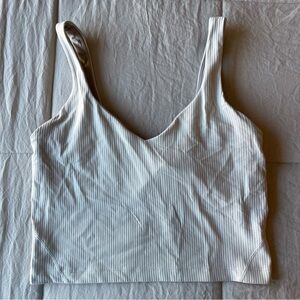 Lululemon Ribbed Tank Cream Lined Size 6